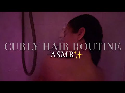 ASMR | CURLY HAIR ROUTINE ✨              *SUSURROS RELAJANTES* 😴💤
