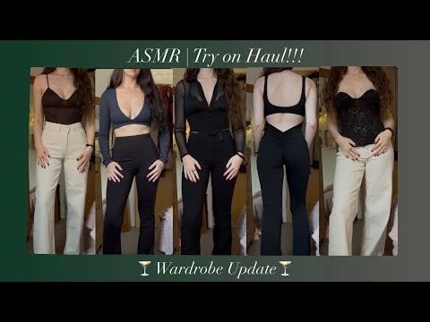 ASMR | try on haul!!! 🍁(lots of fabric scratching) 