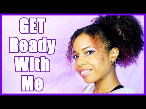 ❤︎Get Ready With Me! CURLY PUFF WITH BANGS❤︎