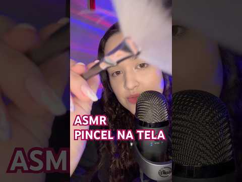 Asmr pincel na tela, fazendo carinho em você ✨🤍 #asmr #asmrpincelnatela #asmrcarinho #asmrsensorial