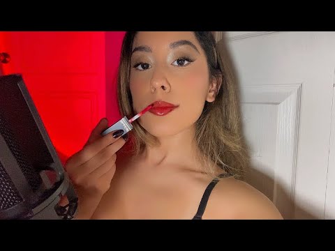 ASMR doing my makeup while it rains- (trying new products) Sheglam Frida Kahlo 🌹