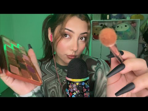 ASMR FAST and AGGRESSIVE makeup application 🖤💄 | Whispered