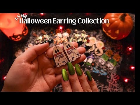 ASMR Halloween Earring Collection 👻🖤