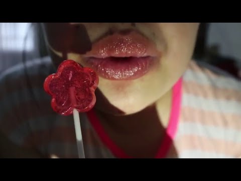 ASMR FLOWER FROZEN LOLLIPOP AND POSITIVE AFFIRMATION + POPROCKS