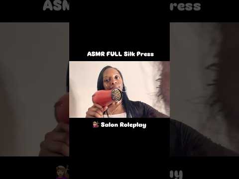 ASMR Silk Press Salon Roleplay Snippet 💇🏽‍♀️  #satisfyingvideo