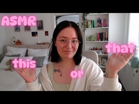 ASMR This or That | clicky, soft whispering & tongue clicking