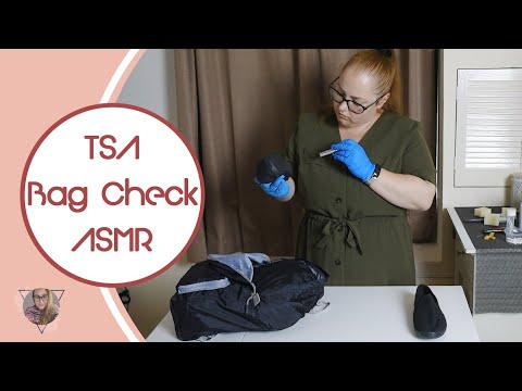 * ASMR * TSA Bag Check / Security bag check / Spray bottle / Unintentional