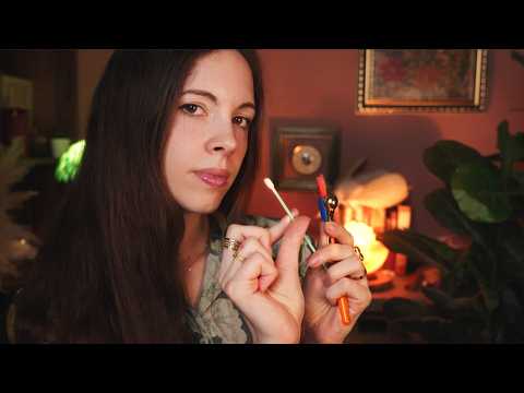 ASMR Friend Cleans Your Ears To Sleep (Unintelligible Whispers)