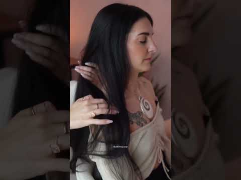 hairplay for deep relaxation and goosebumps #asmrmassage #asmrtracing #asmrhair #asmrsounds #asmr