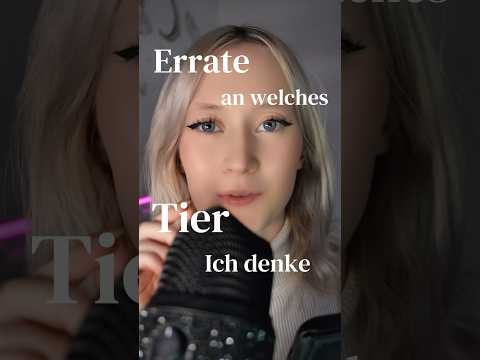 Errate an welches Tier ich denke! #asmr #pov #mouthwhisper #fabricscratching #fabricscratching