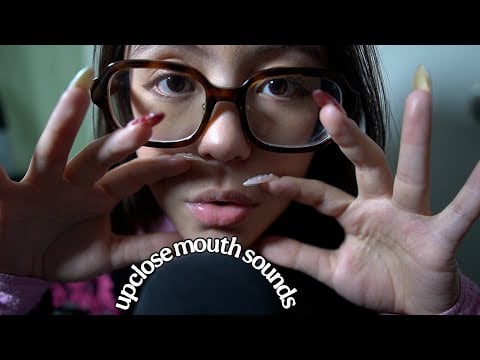 ASMR Upclose Gentle Mouth Sounds (No Talking)