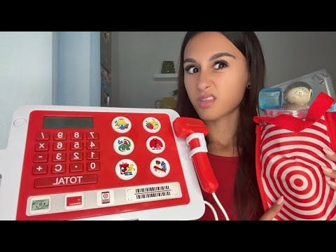 ASMR| Rude target cashier scans you and others items.. 🙄