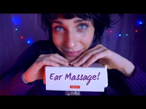 ASMR Sleepy Ear Massage 🎧 Lotion, Latex Gloves & Breathing Sounds!