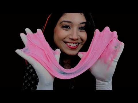 ASMR | Slime 💜💖 Sounds With Latex Gloves | THE VJ ASMR