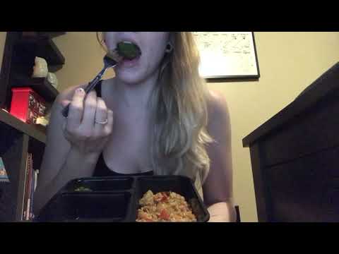 ASMR Eating Show  Shrimp & Rice