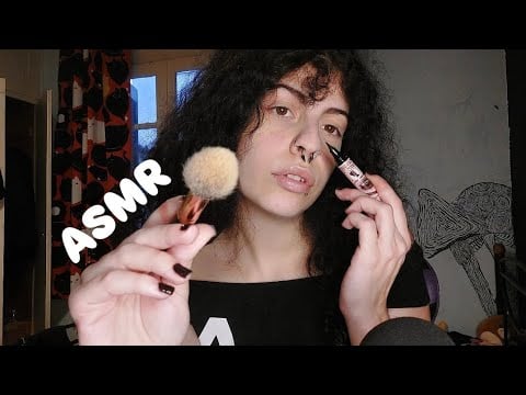 ASMR DOING YOUR MAKEUP RP (Fast & Aggressive w/ mouth sounds) 💄