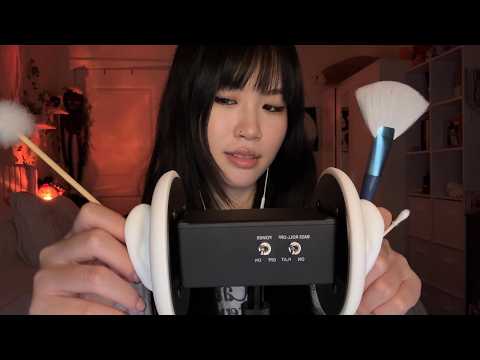 ASMR 1 HR Long of Ear Massage, Cleaning, Close Whispers , & Tapping (30k special)