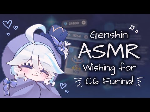 wishing for c6 furina! .✦ ݁˖🜲 genshin pulls asmr 🜲˖ ݁✦. binaural whispers