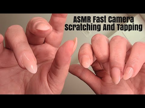 ASMR Fast Camera Scratching And Tapping (Tongue Clicks At The End)