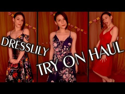 АСМР Примерка Платьев 👗 Try on Haul DRESSLILY  ⭐ Болталка, Тихий Голос