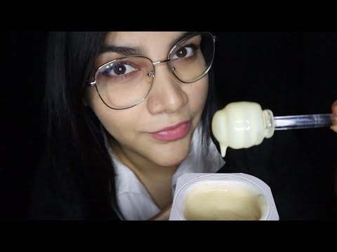 ASMR COMIENDO natilla con paleta de vidrio mientras leo sus historias de traiciones