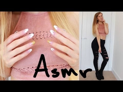 Crinkly try on clubbing clothing haul ASMR