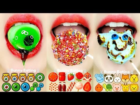 ASMR 10 MINUTES DESSERTS EMOJI FOOD CHALLENGE 10분 디저트 이모지 먹방 모음집 EATING SOUNDS MUKBANG