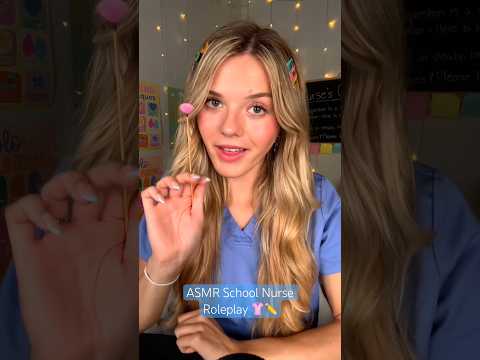 #asmr School Nurse Roleplay 🩷 #asmrvideo #nurse #asmrsounds #asmrshorts #asmrvideos