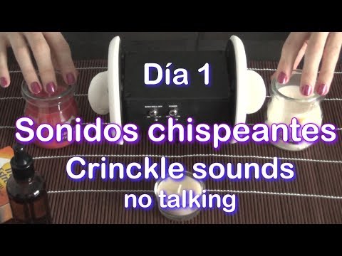 ASMR . Sonidos chispeantes muy cosquillosos  . Velas . Fuego . Gotero . Binaural  . Relajación