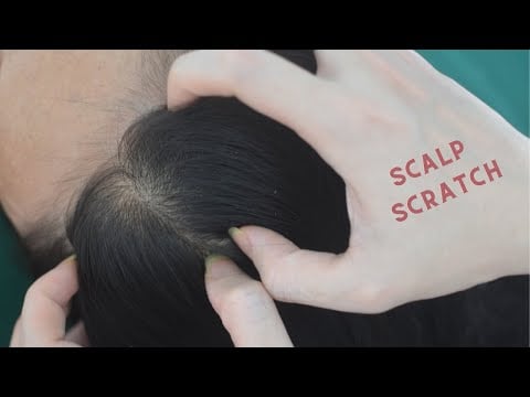 ASMR Aggressive Head Scratching & Hair Sounds With Combing And Parting For Relaxation
