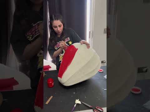 Fresa gigante 💕 #asmr #diy #manualidades