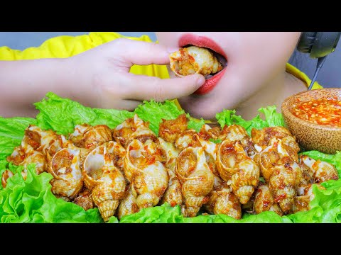 ASMR Bulot Escargot in shrimp salt sauce , eating sounds | LINH-ASMR