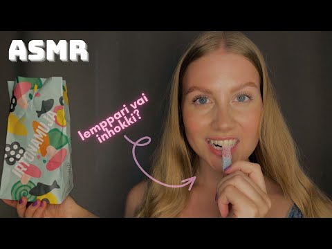 ASMR SUOMI | Syödään irtokarkkeja 🍫🍬 MUKBANG (eating candy & mouthsounds)