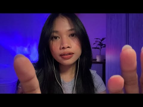 asmr face touching 🧏‍♀️ (plucking, snipping, clicking, mouthsounds)