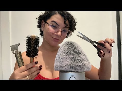 ASMR: CORTE DE CABELO QUE VAI TE DA RELAXAMENTO EXTREMO 