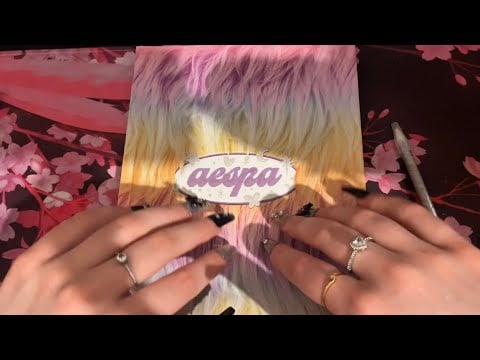 ASMR | Tapping and tracing on K-POP books ༄˖°.࿔📚*:･ [No talking]