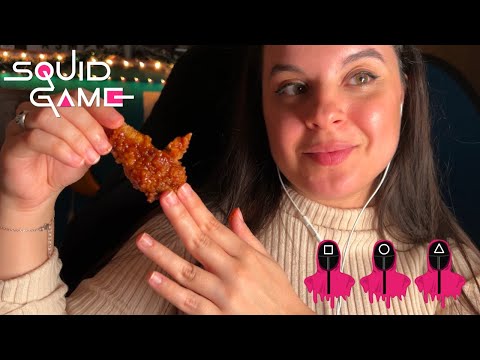 ASMR Comiendo KFC x El Juego del Calamar y contando mi experiencia en el evento 👀