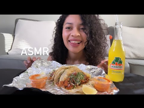 ASMR Español COMIENDO TACOS AL PASTOR (COMIDA MEXICANA 🇲🇽)