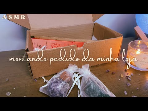 ASMR Montando pedido da minha loja mística 🌸