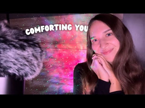 ASMR Comforting you 💜 (Slow & Gentle, Fluffy Mic, Close Up Whispers, Hand Movements, Anxiety Relief)