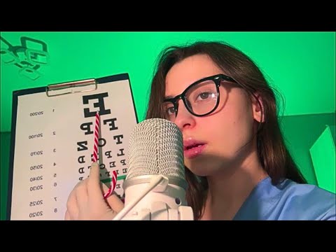 ASMR Eye Exam Appointment With Nurse - Follow My Strict Instructions (Surgical Gloves)