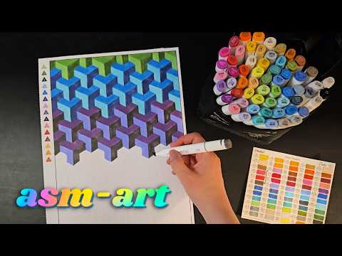 ASMR 🎨 Coloring another HUGE picture 🎨 2 HOURS + Storytime!