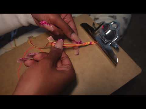 ASMR Friendship Bracelet With Chewing Gum