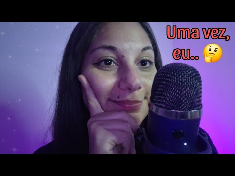 ASMR | Contando histórias da minha vida 🫣 (em inaudível)