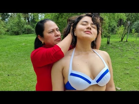 ASMR, Masaje relajante para el estrés con Martha Pangol & Sofy 