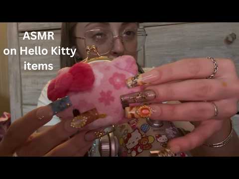 ASMR on hello kitty items