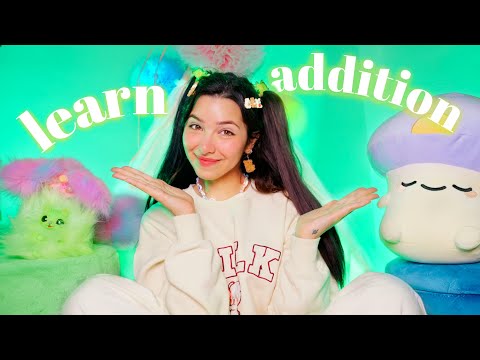 ASMR for children Learn how to count and additions!