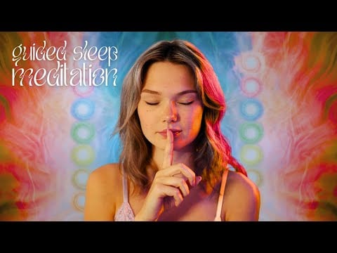 ASMR guided sleep meditation | chakra alignment (whispered)