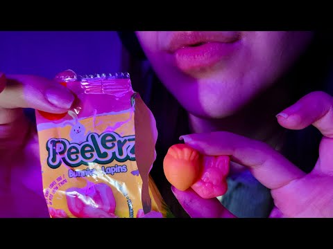 [ASMR] Eating Peelerz Easter Themed Gummies 🐣 