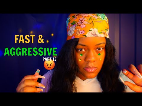 ASMR - ⚡ FAST & AGGRESSIVE TRIGGERS: PART 13 😡🔥✨CRACKHEAD ENERGY❗